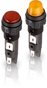 带灯座的信号灯，T4.6，9.1mm，外壳, 焊接端子