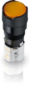 LUMOTAST 75 IP65，发光按键，圆形卡圈，平灯罩, 自复位功能, 3 常闭 + 3 常开