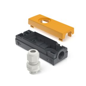 E-BOX 模块化，外壳，250 V, 22.3 mm, 侧面 M16, 浅灰色