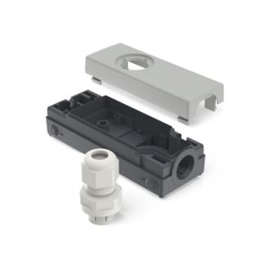 E-BOX 模块化，外壳，250 V, 22.3 mm, 侧面 M16, 浅灰色