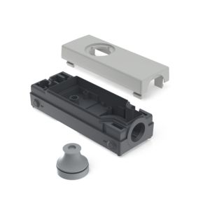 E-BOX 模块化，外壳，250 V, 22.3 mm, 底面 M20, 浅灰色