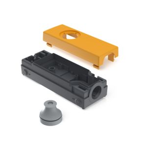 E-BOX 模块化，外壳，250 V, 22.3 mm, 底面 M20, 黄色