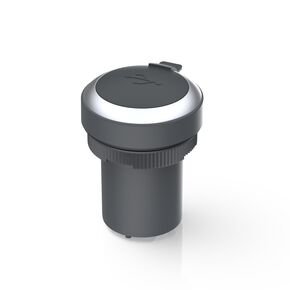RAFIX 22 FS+, USB-穿线管，圆形卡圈, 前圈 银金属色, USB 2.0 型号 B