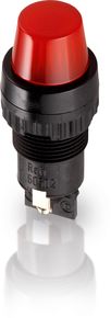 带灯座的信号灯，E10，16.2mm，灯罩形状1，螺丝接口, 灯罩 无色, 螺丝接口，镀镍