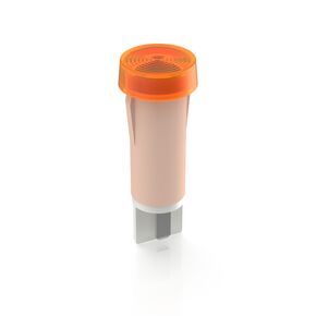 带集成辉光灯的信号灯，10mm，圆形灯罩, 灯罩 黄色, 快插端子2.8 x 0.8，镀锡