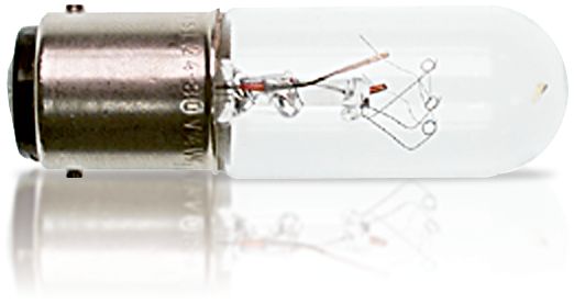 白炽灯，灯座BA 15d, 30 V, L 31 mm, 白炽灯