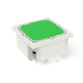 RF 19 金触，全发光, 2.9 ± 0.6 N, 发光元件 绿色, 灯罩 绿色, 1 常开