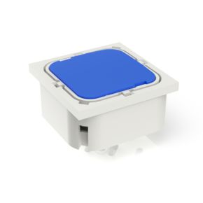 RF 19 金触，全发光, 2.9 ± 0.6 N, 发光元件 蓝色, 灯罩 蓝色, 1 常开