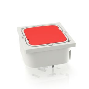 RF 19 银触，全发光, 2.9 ± 0.6 N, 发光元件 红色, 灯罩 红色, 1 常开