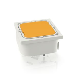 RF 19 银触，全发光, 2.9 ± 0.6 N, 发光元件 黄色, 灯罩 橙色, 1 常开