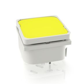 RF 19 H，金触，全发光, 2.9 ± 0.6 N, 发光元件 黄色, 灯罩 黄色, 1 常开