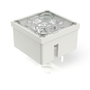 RF 15 银触，点发光, 2.9 ± 0.6 N, 发光元件 绿色, 灯罩 无色, 1 常开