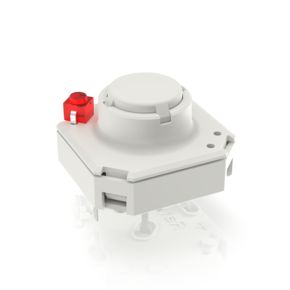 RF 15 R，金触，下部点发光1 LED, 2.9 ± 0.6 N, 发光元件 红色, 1 常开