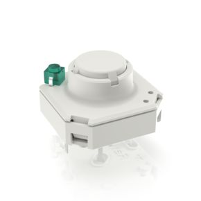 RF 15 R，银触，下部点发光1 LED, 2,9±0,6 N, 发光元件 红色, 1 常开
