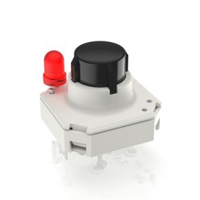 RF 15 R，金触，上部点发光1 LED, 2.9 ± 0.6 N, 发光元件 红色, 1 常开
