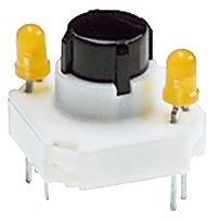 RF 15 R，金触，上部点发光2 LED, 2.9 ± 0.6 N, 发光元件 蓝色, 1 常开