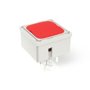 RF 15 金触，全发光, 2.9 ± 0.6 N, 发光元件 红色, 灯罩 红色, 1 常开
