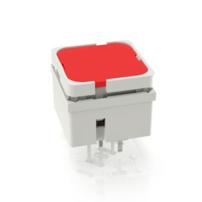 RF 15 H，金触，全发光2 LED, 2.9 ± 0.6 N, 发光元件 红色, 灯罩 红色, 1 常开