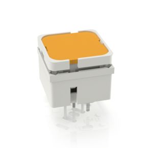 RF 15 H，银触，全发光2 LED, 2.9 ± 0.6 N, 发光元件 黄色, 灯罩 橙色, 1 常开