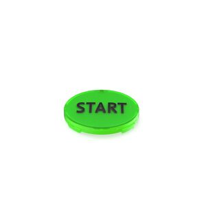 FLEXLAB，灯罩，透明, 印刷的, START, 透明, 绿色, 22.15 mm x 22.15 mm
