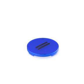 FLEXLAB，灯罩，透明, 印刷的, 重置符号, 透明, 蓝色, 22.15 mm x 22.15 mm