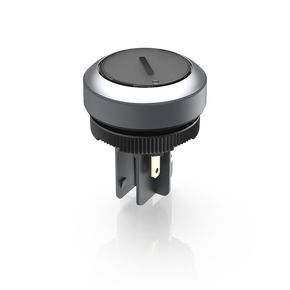 RAFIX 22 FS+, 发光按键 FLEXLAB，圆形卡圈, 触感的, 前圈 银金属色, 印字 I