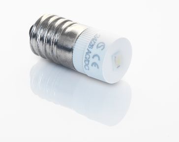 LED，灯座E 10, 24 V, 红色, LED
